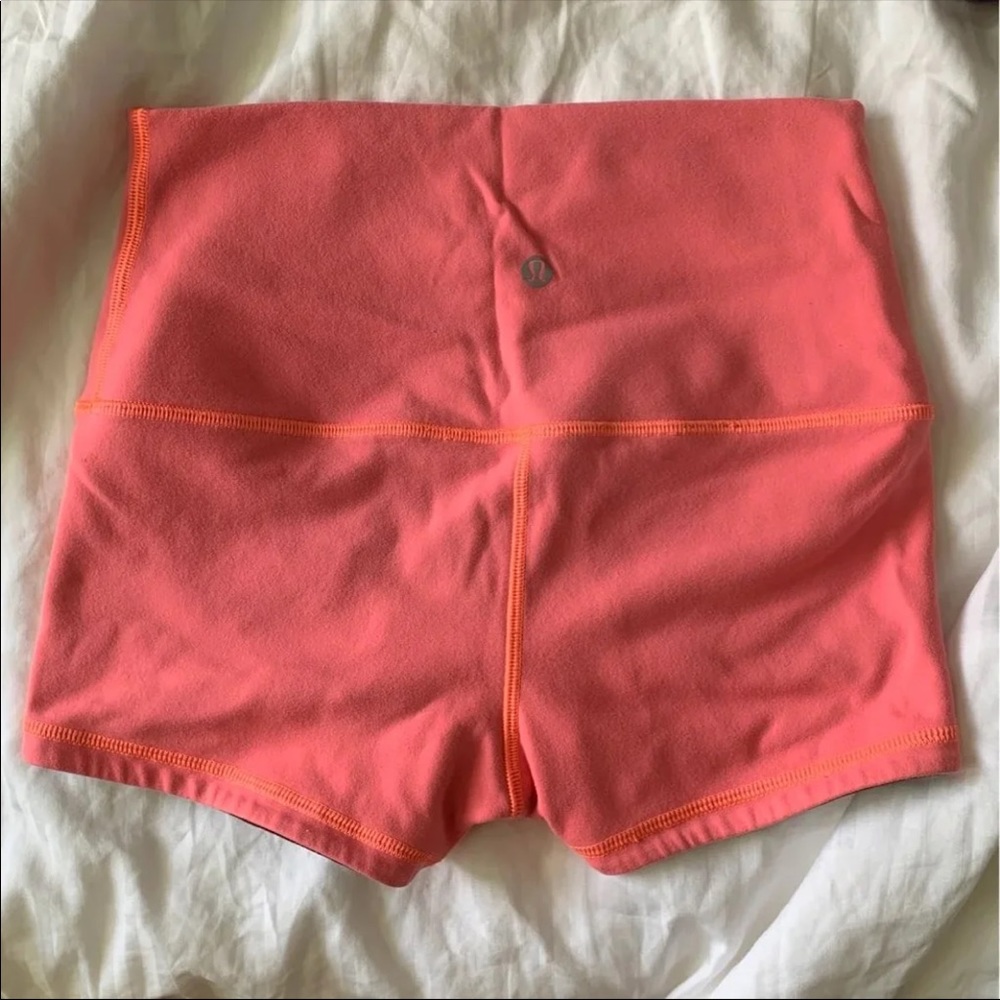 Lululemon high waisted wunder under shorts